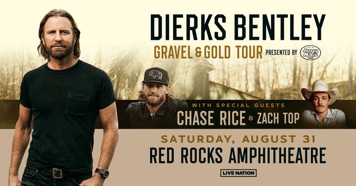 Dierks Bentley: Gravel &amp; Gold Presented by Jersey Mike&#8217;s